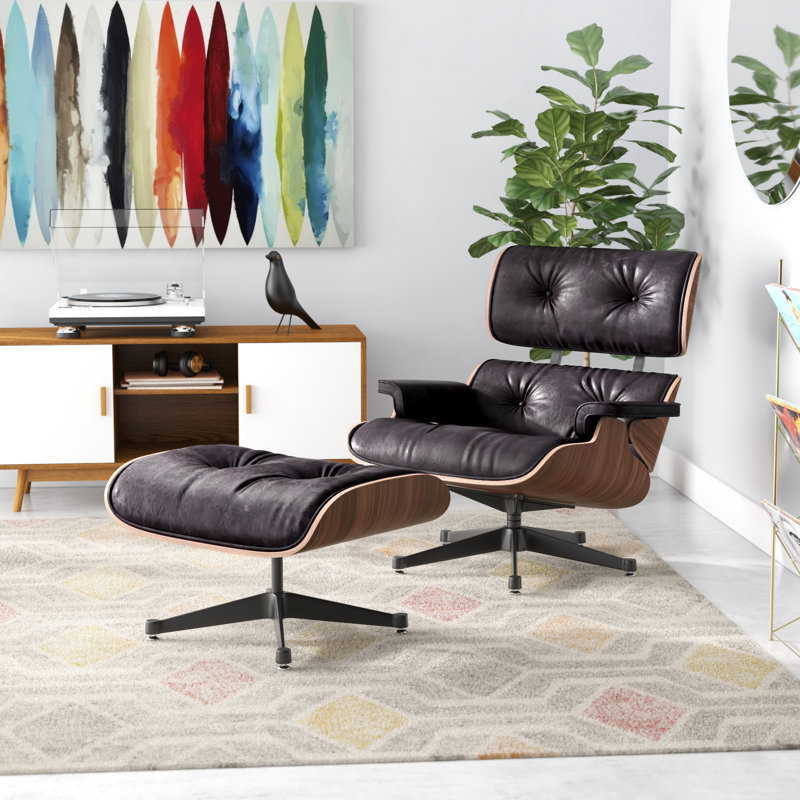 Brayden Studio Hamilton Swivel Lounge Chair and Ottoman & Reviews Wayfair